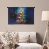 Kerstboom - Kerst - Abstract - Kleurrijk Wandkleed katoen middel -sfeer4