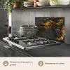 Marmer - Kalk - Zwart - Goud - Marmerlook - Luxe keuken achterwand spatscherm klein -usp_IT