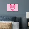 Hart - Frans - Valentijn - Roze poster papier klein -sfeer2