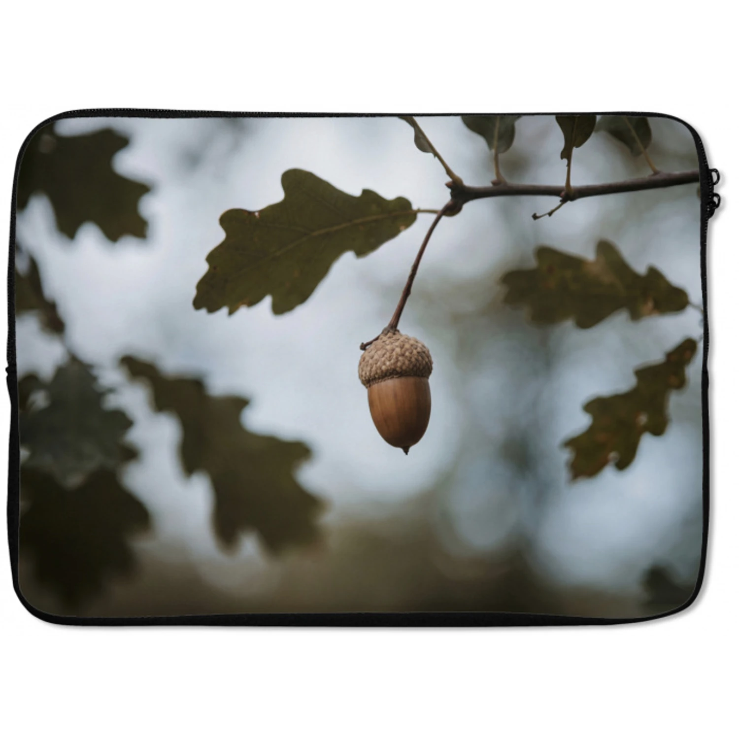 Eikel - Eikenblad - Bos - Herfst - Natuur laptophoes neopreen klein -zkaufland3dotto