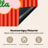 Ciao bella - Tekstwolk - Strepen - Oranje Inductie beschemer met haakjes klein -ky-onderkant-de