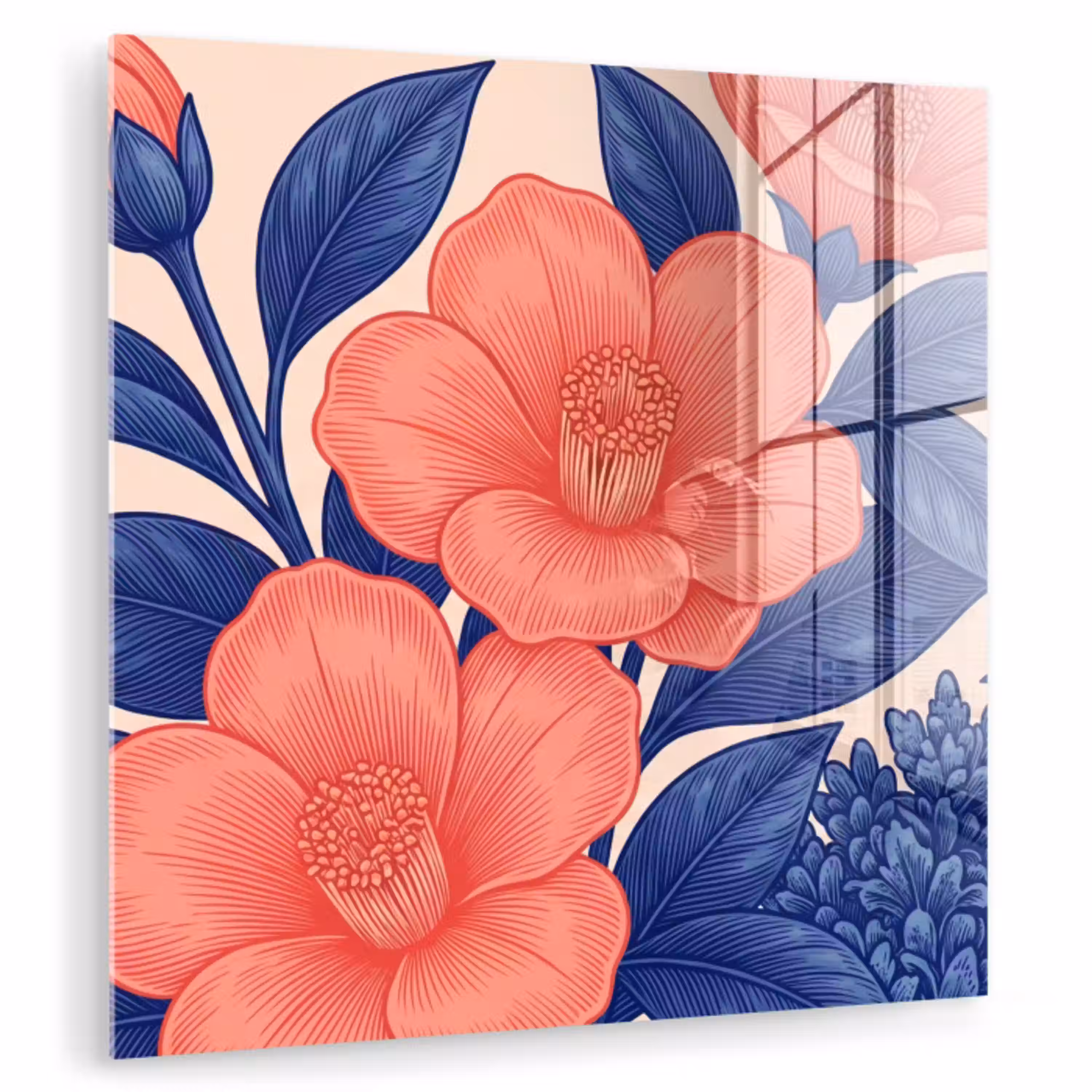 Bloemen - Bladeren - Botanisch plexiglas 5mm klein -zzzproduct_nieuw