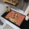 Vrouw - Bril - Roze - Bloemen Inductie beschemer met haakjes klein -sfeer1