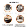 Illustratie - Kerstsymbolen - Wit Inductie beschermer vinyl 3mm klein 276 -zzzzzzz-td-werking