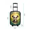 Panda - Bamboebos - Groen Kinderkoffer - Zwart klein -productfoto_formaten