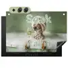 Soak it all in - Hond - Bad Inductie beschemer met haakjes klein -3d