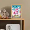 Unicorn - Meisjes - Bloemen - Regenboog - Eenhoorn Light Box met kabel (Kinderlampje) klein -sfeer2_kind