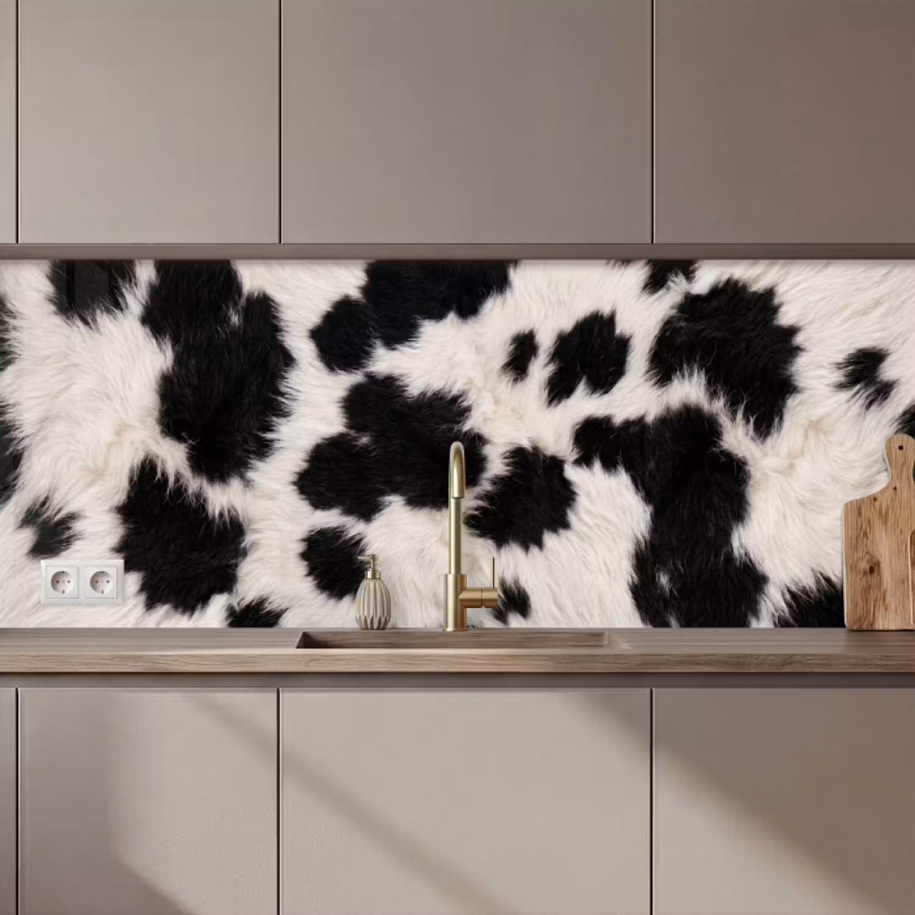 Bont - Textuur - Zwart - Wit keuken achterwand 2 middel zz_3dshopping
