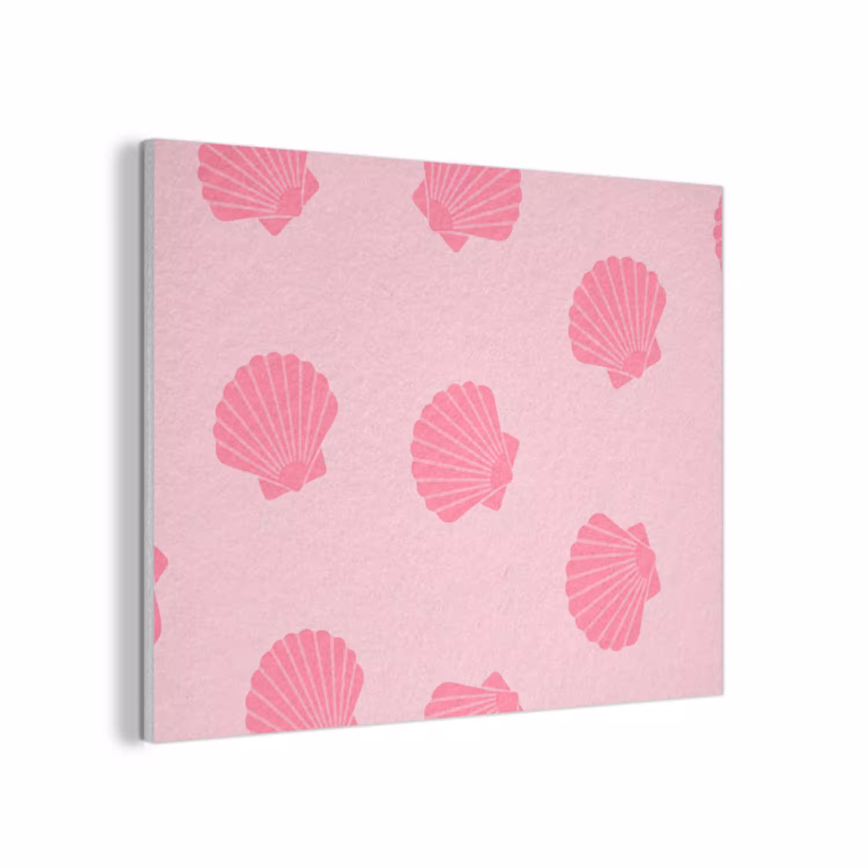 Schelp - Patroon - Zee - Modern - Roze PET vilt klein -3d