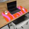 Zebraprint - Grafisch - COOL - Oranje Muismat XXL klein -sfeer1