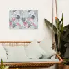 Bladeren - Jungle - Pastel - Tropisch tuinposter los doek klein -sfeer7