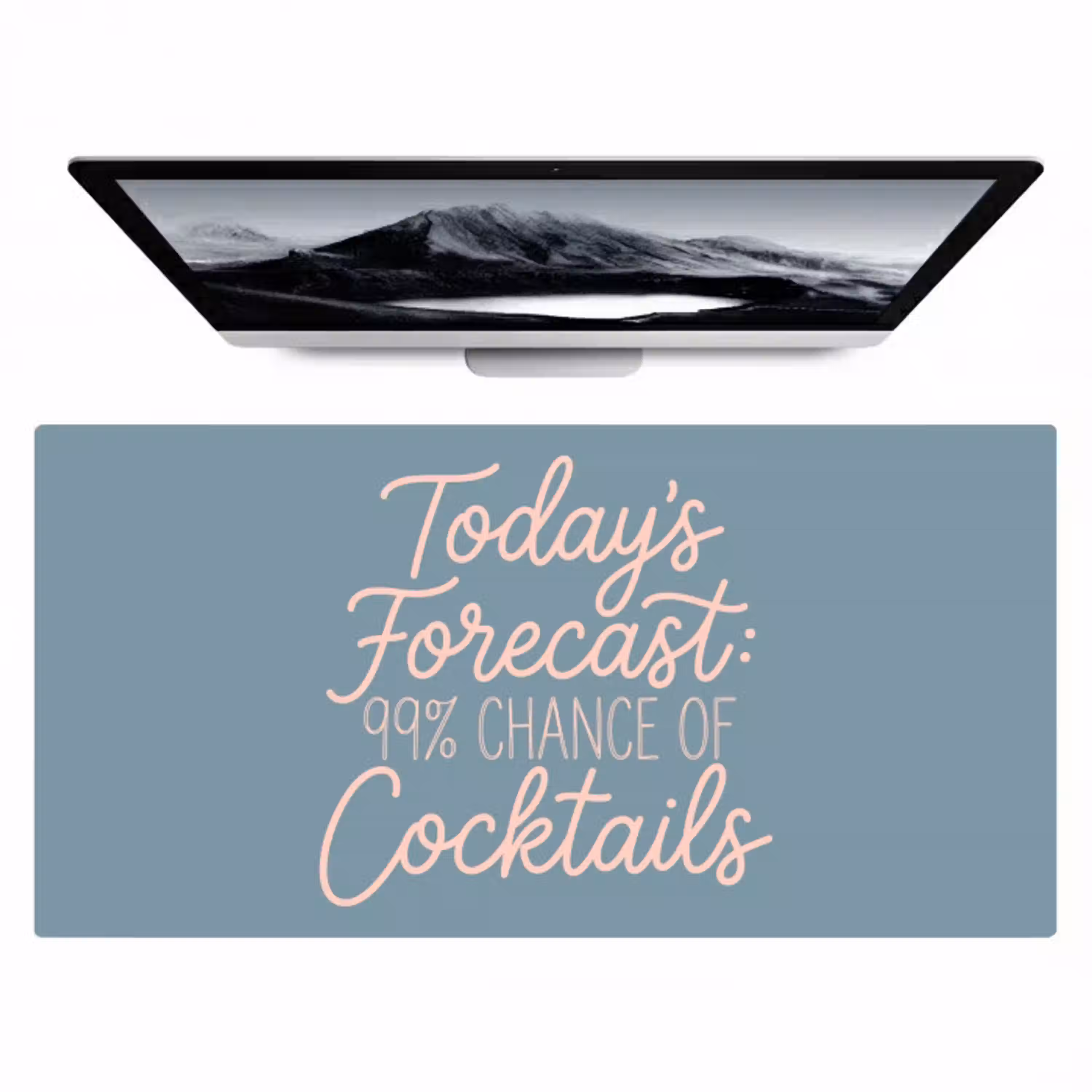 Today's Forecast - Cocktails - Blauw Muismat XXL klein -zzz3d