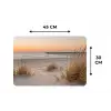 Pier - Zonsondergang - Strand Placemat vinyl groot -specs