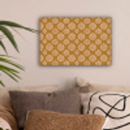 Bloemen - Modern - Oker canvas 2cm klein 34 -sfeer1