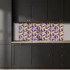 Bananen - Bladeren - Paars keuken achterwand 2 middel 871 -sfeer1