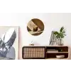 Glas - Ijskoffie - Schaduw - Bruin Wandcirkel aluminium klein -kantoor