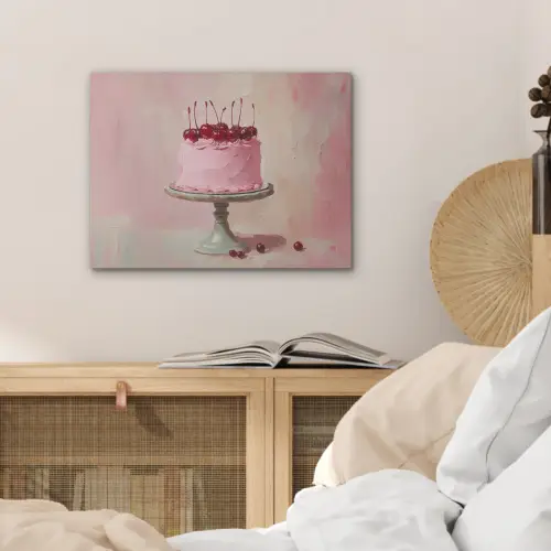 Taart - Pink - Cherry PET vilt klein -sfeer3