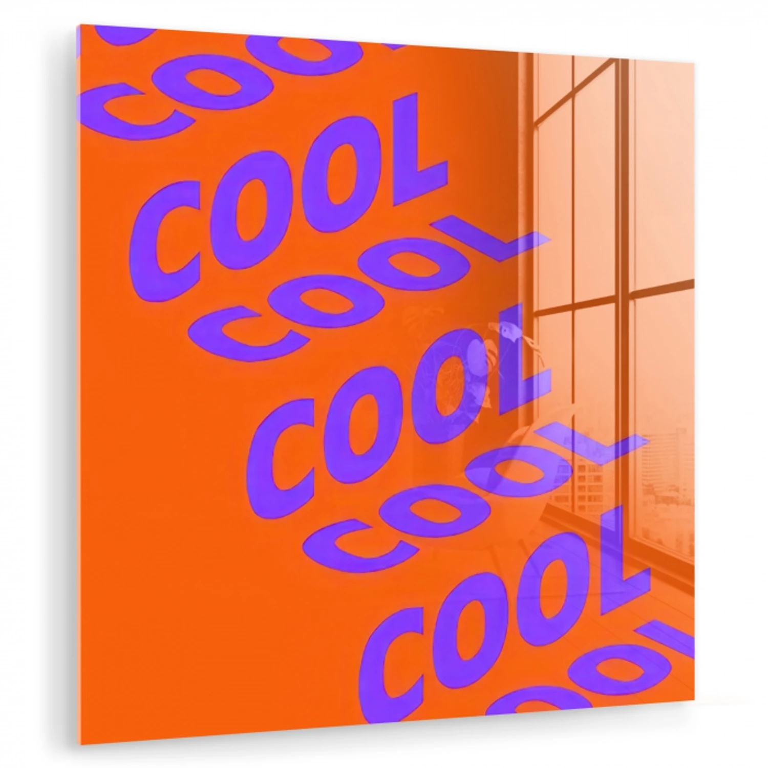 Cool - Paars - Oranje plexiglas 5mm klein -zzzproduct_nieuw