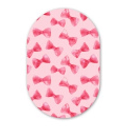 Strikken - Aquarel - Roze Wandcirkel Ovaal Forex klein 630 -3d