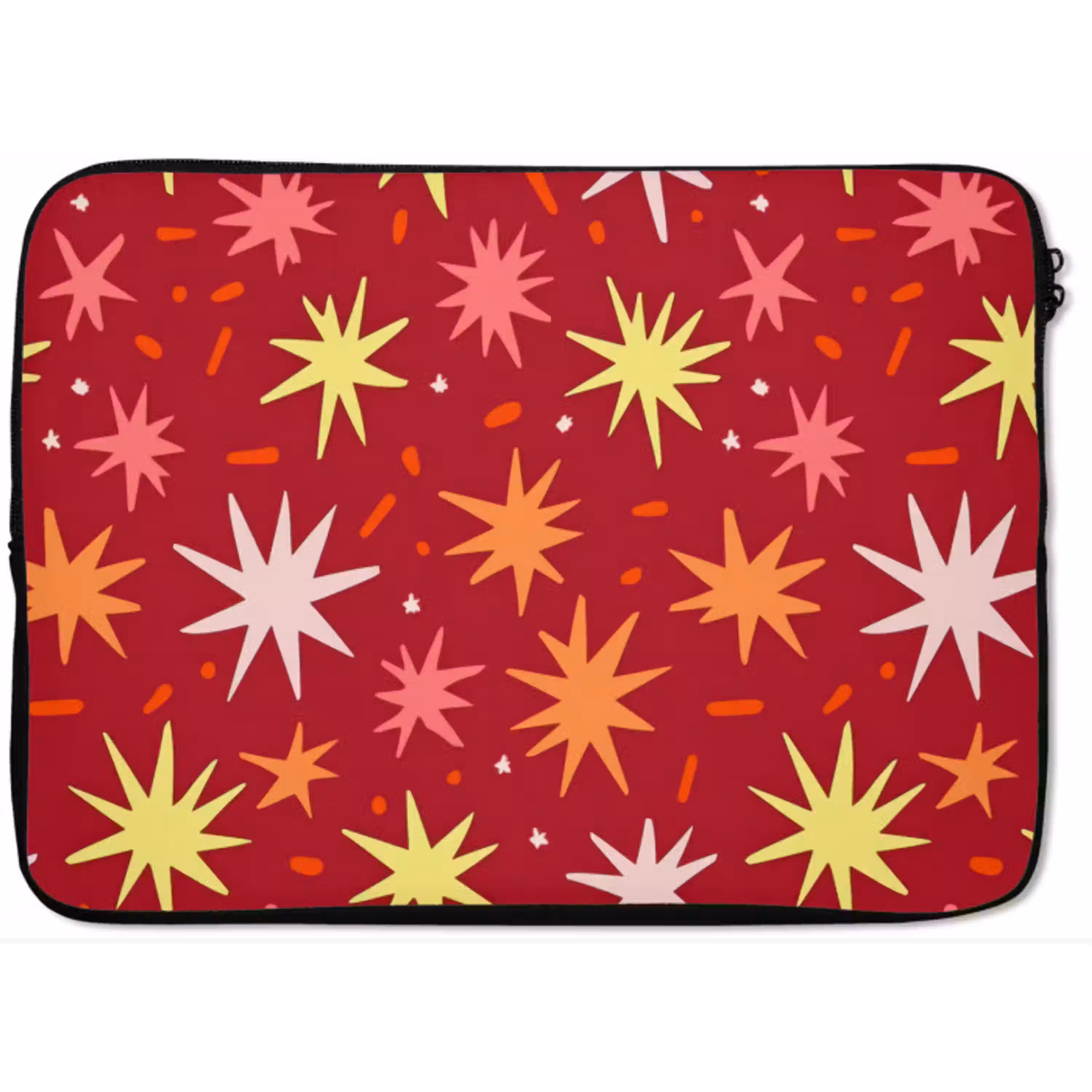 Sterren - Speels - Rood laptophoes neopreen klein 279 -zkaufland3dotto