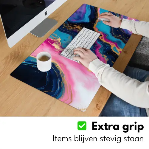 Marmer - Modern - Goud Muismat XXL klein -sfeer3