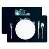 Bladeren - Bloem - Glazen - Donkerblauw Placemat vinyl groot -zzsfeer2_Kitchenyeah-website