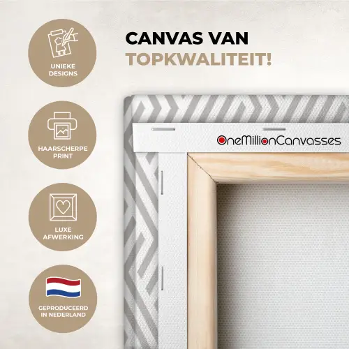 Grafisch - Patroon - Modern - Opvallend canvas 2cm xxl 828 -sfeer2