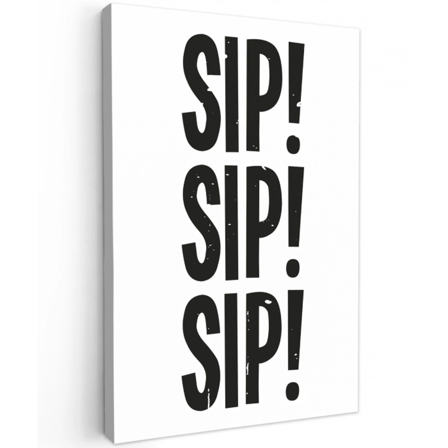 Vintage - Japandi - Decoratie - Black Tuinposter op houten frame 2 cm dik klein -3d