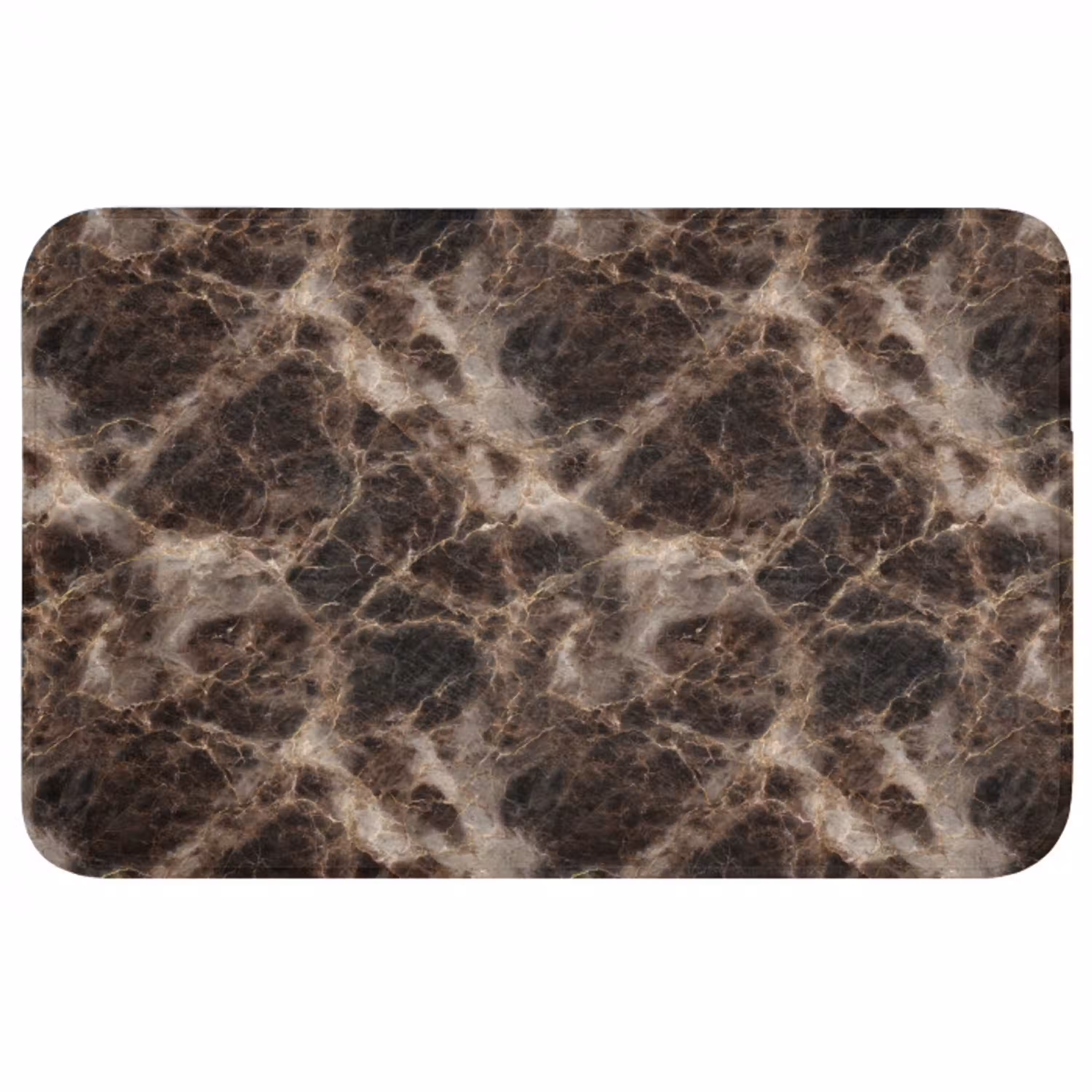 Bruin - Goud - Marmer Badmat middel 997 -3d