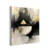 Abstract - Zwart - Verf - Modern aluminium wit klein -3d