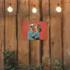 Vrouw - Retro - Discobal - Kus tuinposter los doek klein -sfeer1