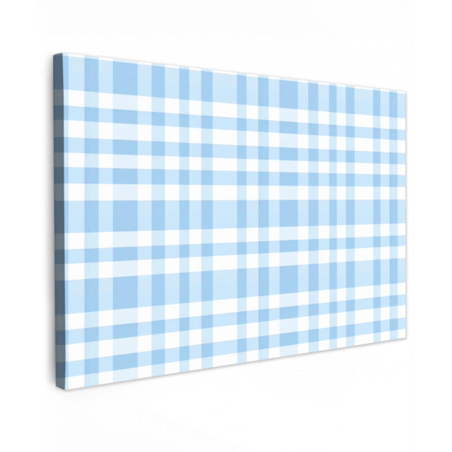 Ruit - Patroon - Blauw canvas 2cm klein 34 -z3d