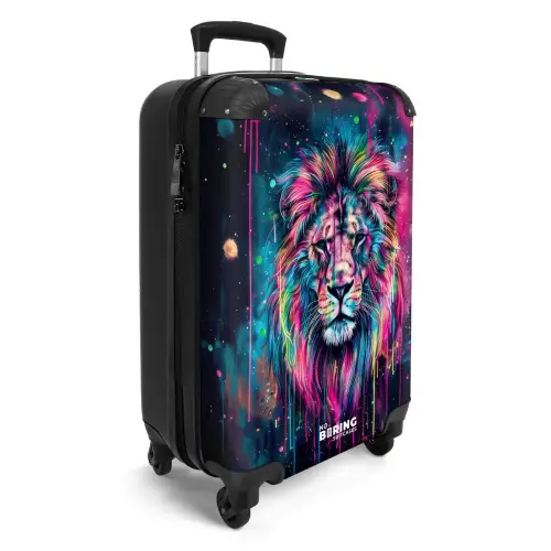 Leeuw van verfspetters NBS - Handbagage koffer - Kinderen Unisex middel -productfoto_3d