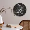 Verfspatten - Wit - Abstract - Explosie Akoestische PET Vilt - Rond klein -sfeer3