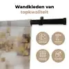 Abstracte vierkanten - Aardetonen - Mistig Wandkleed katoen klein -sfeer2