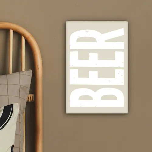 Beer - Japandi - Beige - Decoratie canvas 2cm klein -sfeer3