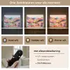 Golvende heuvels - Abstracte planten - Dromerig Light Box met batterij (Wandlamp) middel -USP_lichtkleurNL