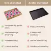 Bananen - Patroon - Blauw - Roze Dienblad Rechthoek middel -USP_VergelijkingNL