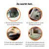 Bohemian - Bladeren - Bloemen - Tropisch Inductie beschermer vinyl 3mm klein -zzzzzzz-td-werking