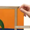 Mango - Vlakken - Bladeren - Oranje Light Box met batterij (Wandlamp) middel -USP_websiteprintNL