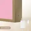 Toedeloe - Roze - Minimalistisch Light Box met batterij (Wandlamp) middel -USP_websiteoplaadbaarNL