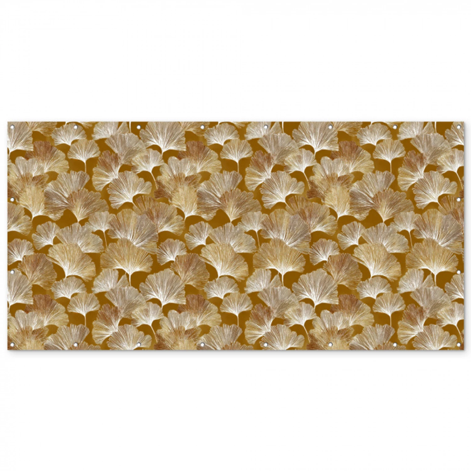 Ginkgo - Bladeren - Goud Balkonbeschermer Duitsland klein 596 -zz_3d