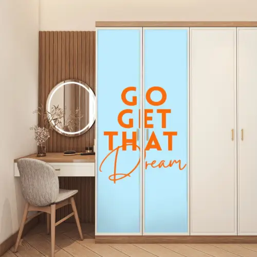 Blauw - Oranje - Tekst deurposter klein -sfeer3