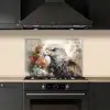 Arend - Adelaar - Vogel - Bloemen - Natuur keuken achterwand spatscherm klein -sfeer1
