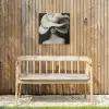 Modern - Vrouw - Hoed Tuinposter op houten frame 2 cm dik klein -sfeer4