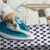 Oceaan - Vis - Blauw - Wit Wandkleed katoen klein 269 -sfeer9