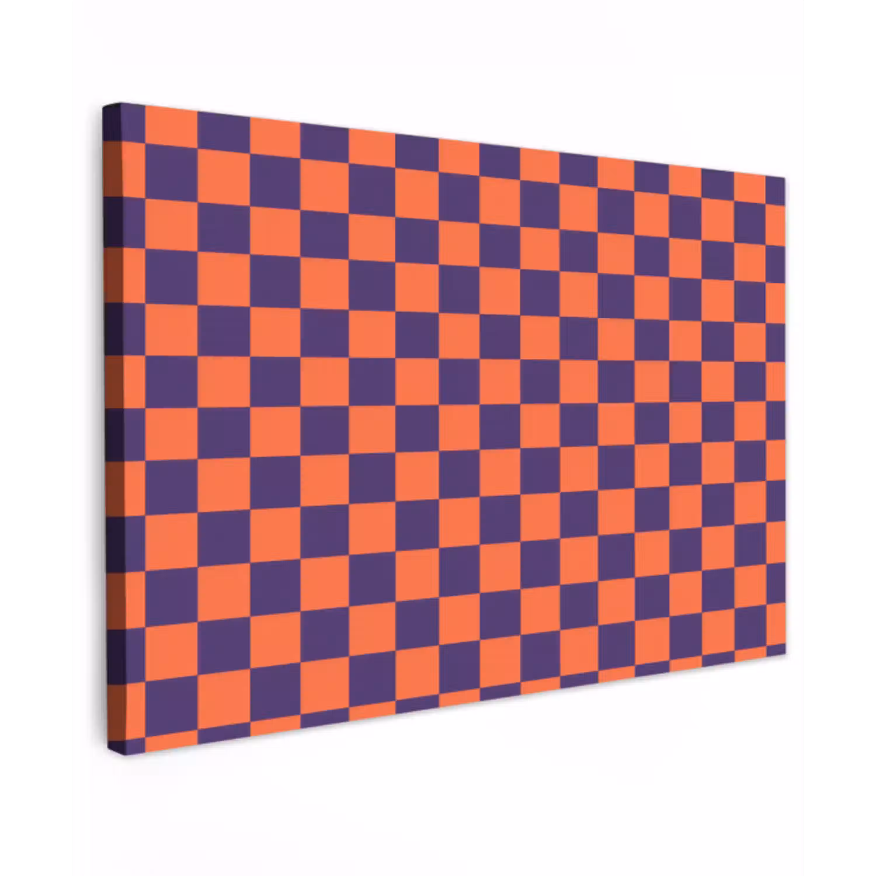 Patroon - Klassiek - Paars Tuinposter op houten frame 2 cm dik klein 845 -3d