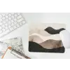 Abstract - Landschap - Golven - Crèmekleur muismat rubber klein -witbureau