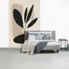 Plant - Beige - Japandi fotobehang vinyl groot -slaapkamer