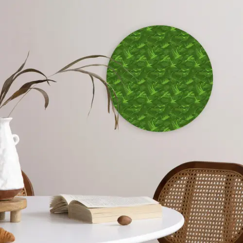 Groen - Vogels - Vleugels Wandcirkel plexiglas klein 852 -sfeer4